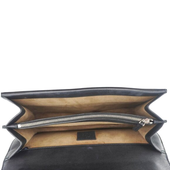 Gucci  Arabesque Small Dionysus GG Supreme Canvas Shoulder Bag Black - Picture 12 of 16